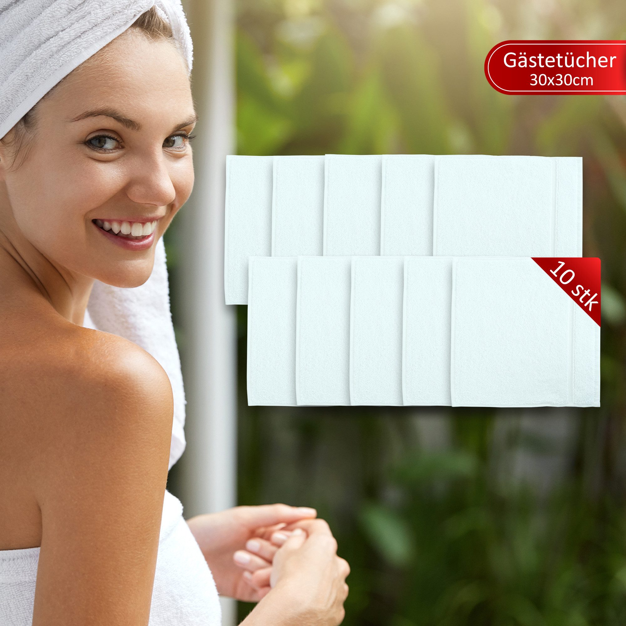 Veluna Home Gästehandtücher 30x30 cm Premium günstig online kaufen