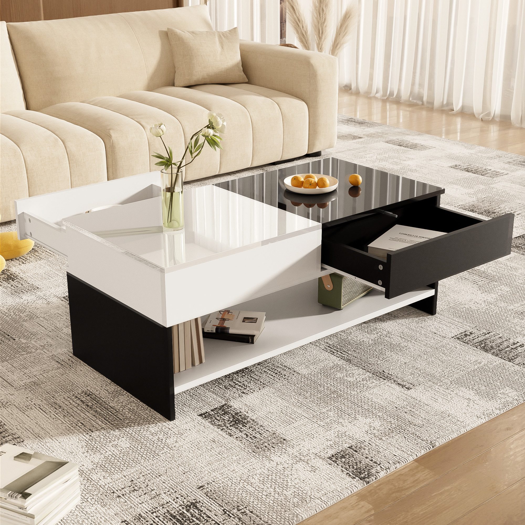 Merax Couchtisch (100 L x 48 günstig online kaufen