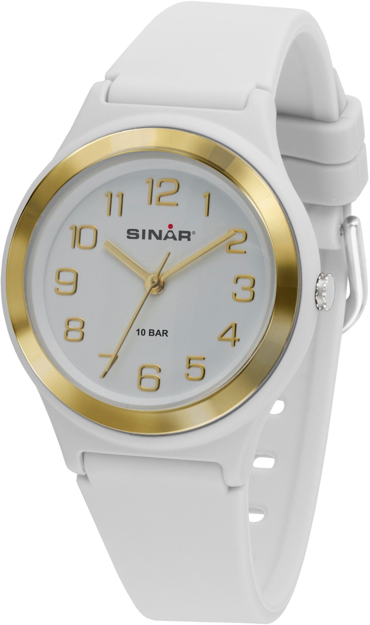 SINAR Quarzuhr XB-48-0, Armbanduhr, Damenuhr,Jugendliche, Silikonarmband, günstig online kaufen
