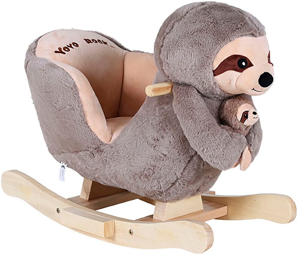 Knorrtoys® Schaukeltier Faultier Luis, mit Plüsch-Faultierbaby