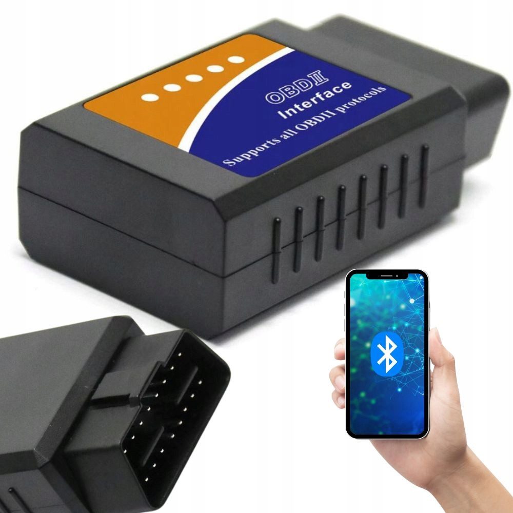 VERK GROUP OBD2 Bluetooth Adapter ELM327 V2 Diagnosegerät für iOS & Android Bluetooth-Adapter, Bluetooth-Verbindung, Fehlercodes auslesen & löschen