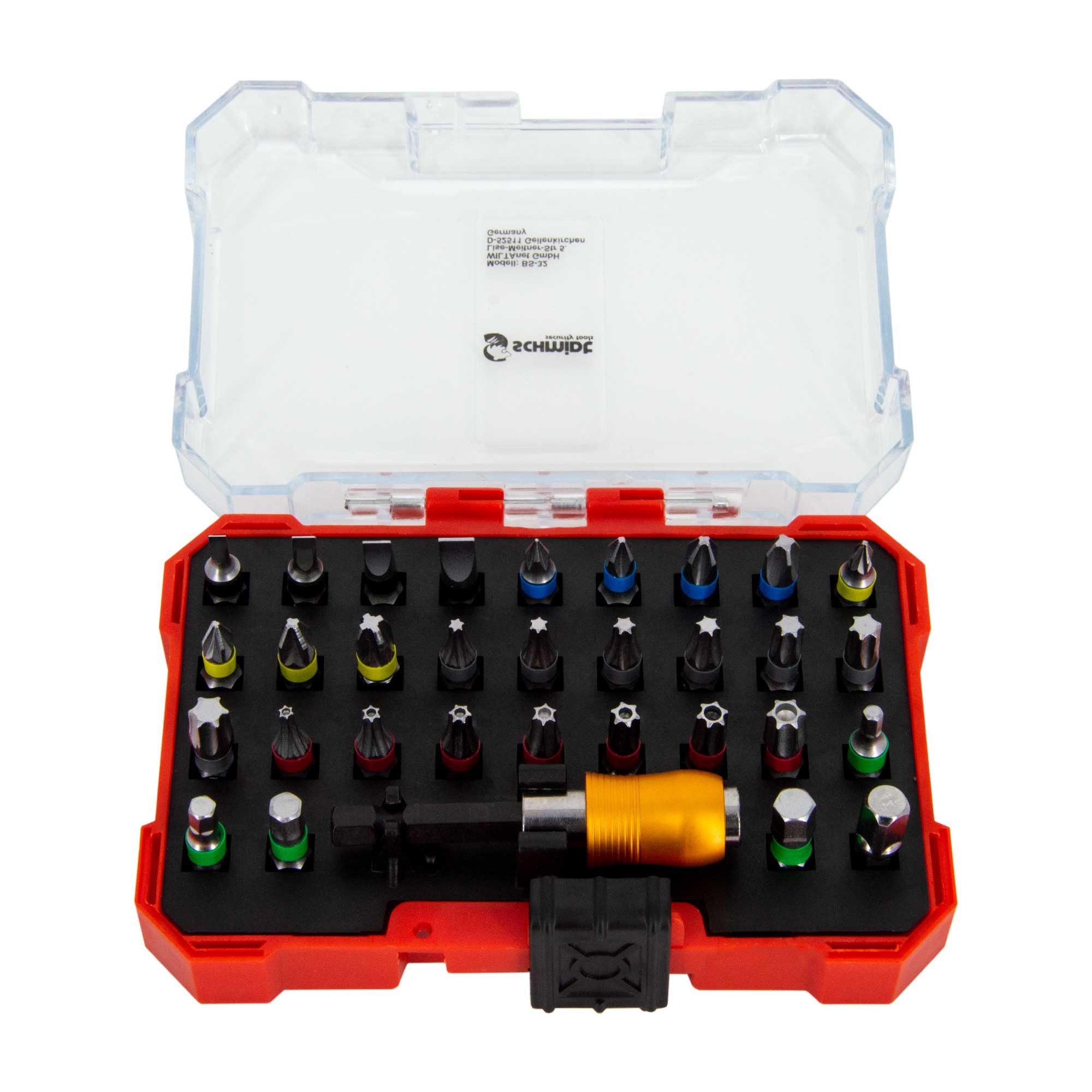 Bit-Set Schraubendreher-Bit Set Bitsatz Box 32-teilig