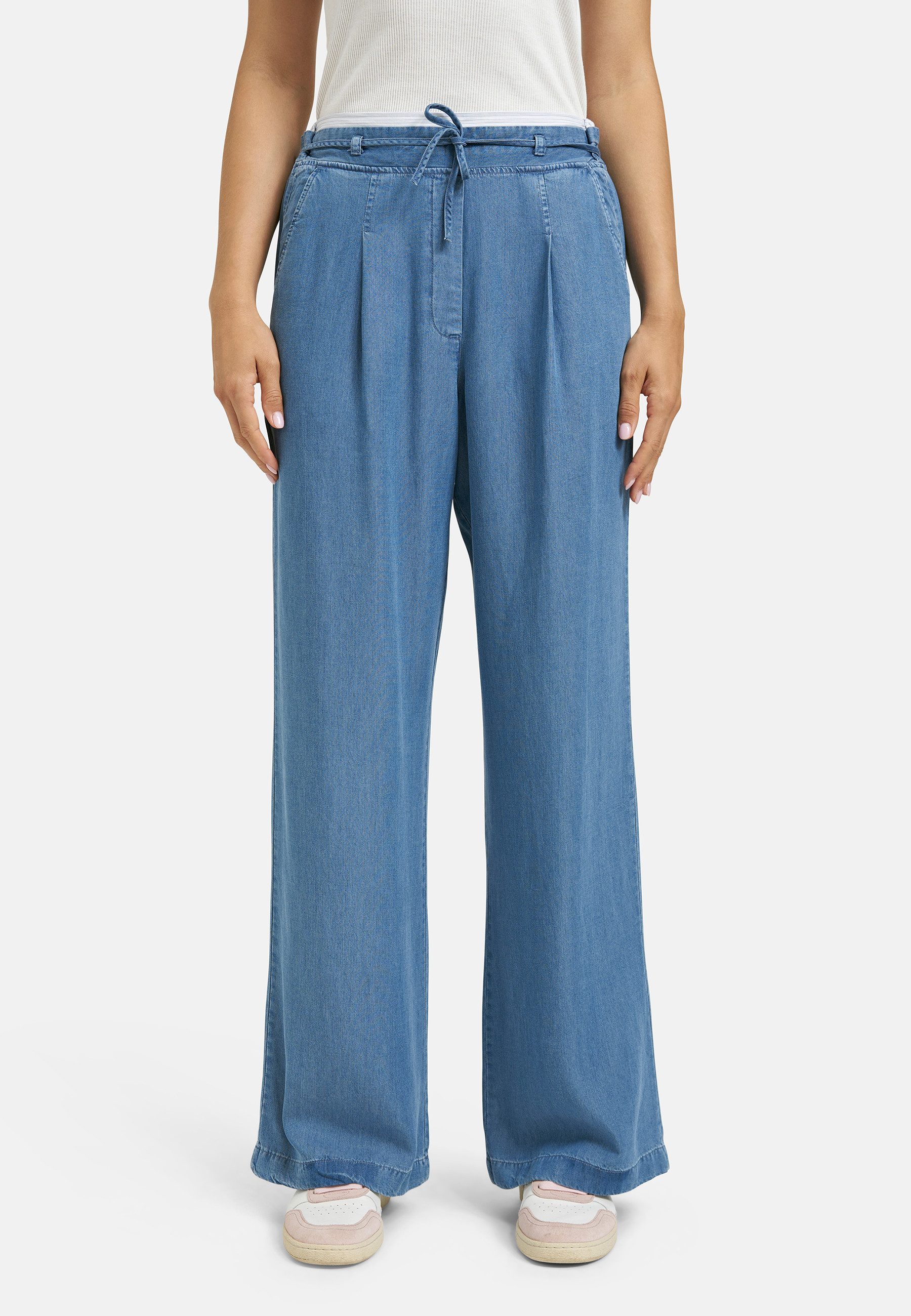 Smith & Soul Comfort-fit-Jeans mit Elastikbund und Kordel