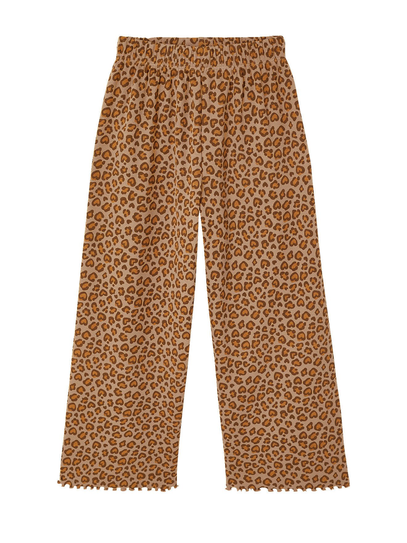 Leggings Hose aus Rippjersey Mädchen, Dehnbund