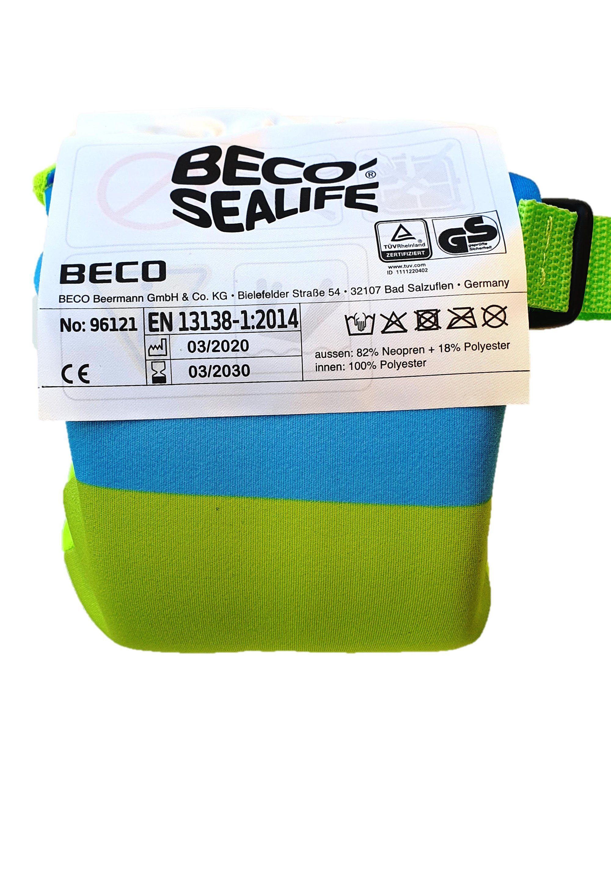 Beco Beermann Schnorchel BECO-SEALIFE (3 St), bestehend aus Schwimmgürtel und Schwimmflügeln