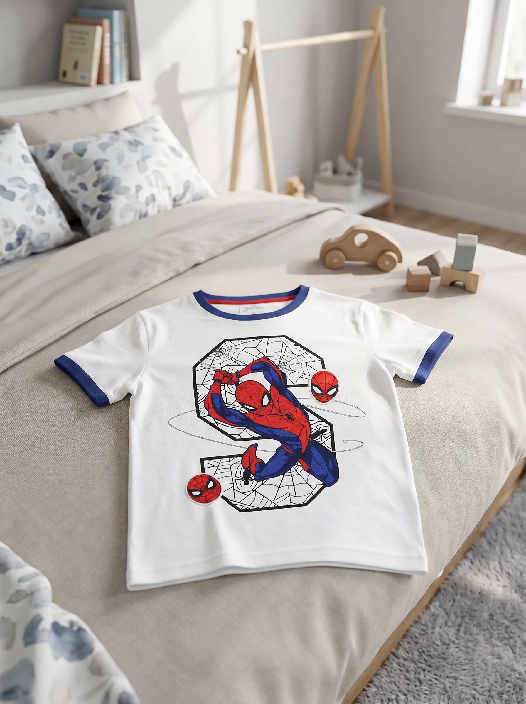 MARVEL Print-Shirt Marvel Spiderman Jungen Kinder kurzarm Shirt Gr. 104 bis 134