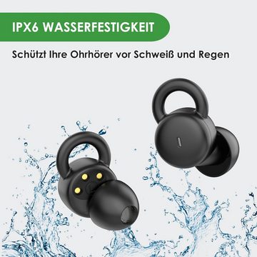 wedoking Perfekter Hörgenuss In-Ear-Kopfhörer (IPX6-Zertifizierung gewährleistet Wasser- und Schweißbeständigkeit, perfekt für aktive Nutzer., mit weichen Silikon-Ohrstöpseln: Unauffälliges Design für ungestörten)