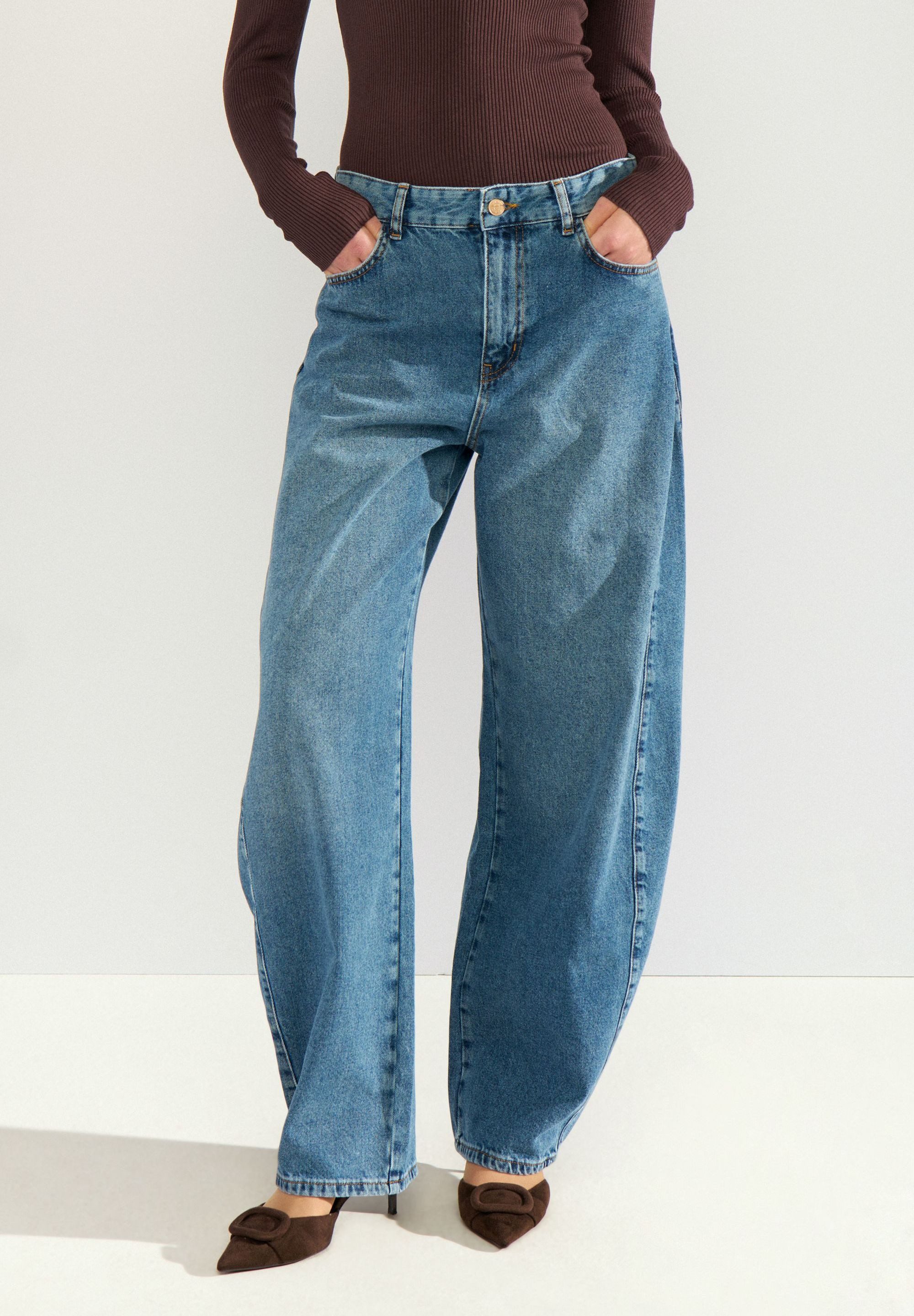 nümph Loose-fit-Jeans NUAMSTERDAM HR BARREL JEANS P3013