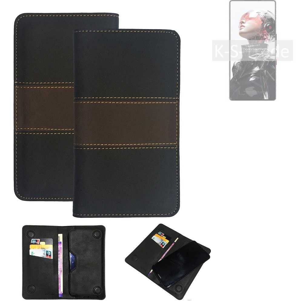 K-S-Trade Handyhülle für REDMAGIC 10S Pro, Hülle Handyhülle Schutzhülle Walletcase Bookstyle Tasche Schutz
