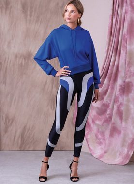 H-Erzmade Kreativset Vogue® Patterns Papierschnittmuster Leggins & Hood