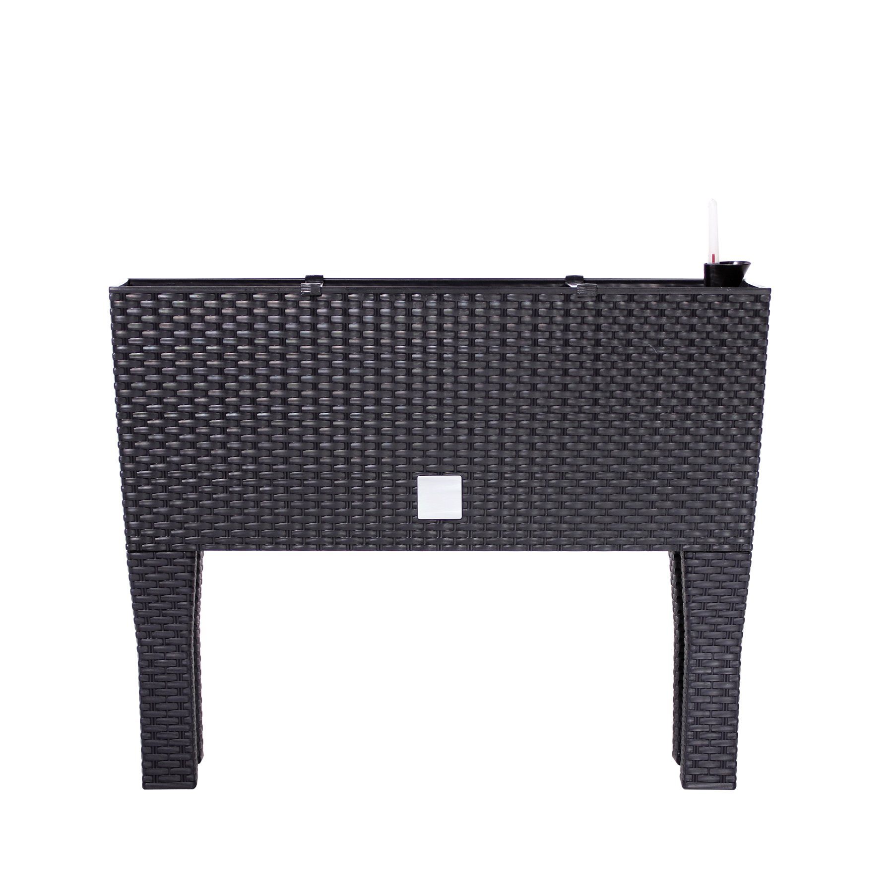 BigDean mit Hochbeet Bewässerungssystem Blumenkübel Blumenkasten 30 60x25x46cm L Rattan