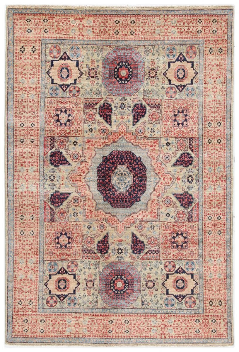 Nain Höhe: Orientteppich Mamluk rechteckig, 140x213 Handgeknüpfter 6 Trading, Orientteppich, mm