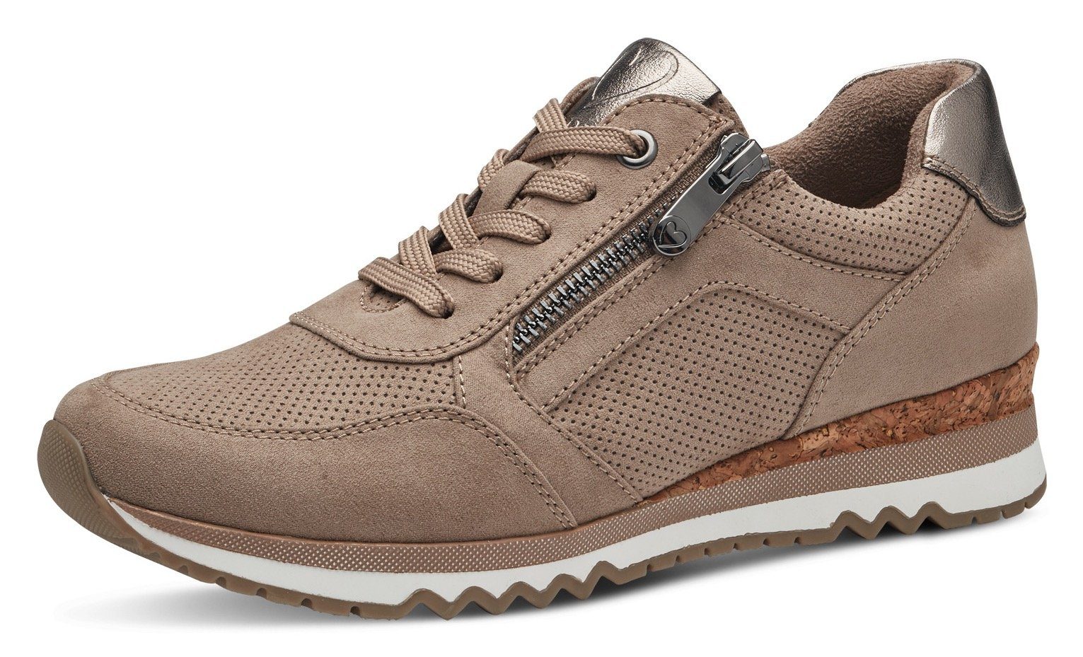 Sneaker Innensohle mit TOZZI MARCO gepolsterter taupe