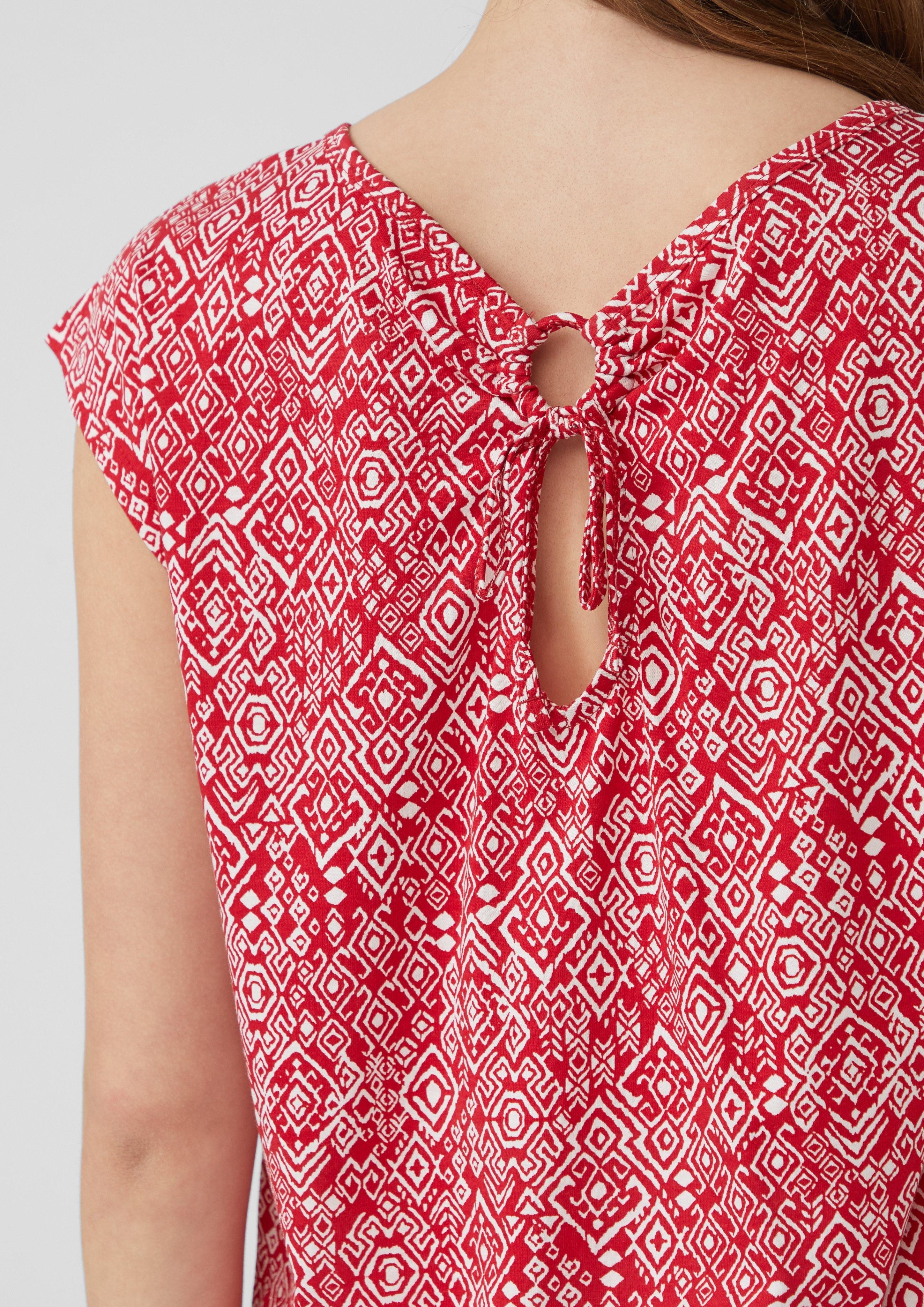 s.Oliver Shirttop Ärmelloses Relaxed-Fit-Shirt mit Cut-out günstig online kaufen