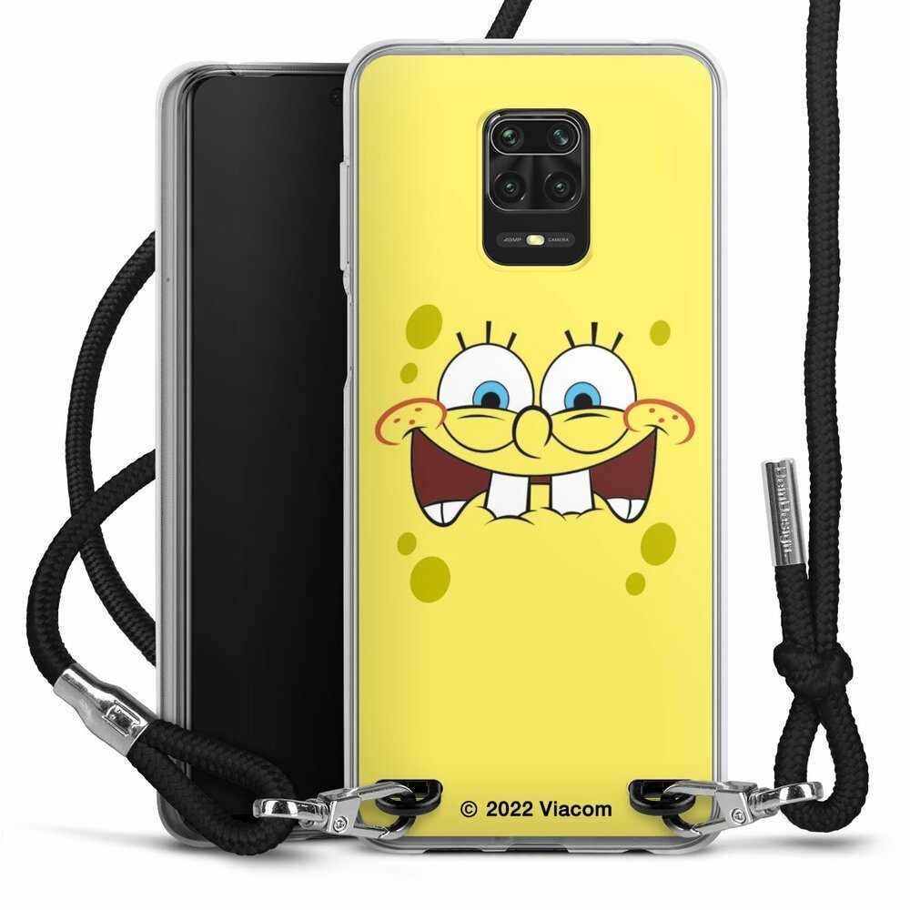 DeinDesign Handyhülle Spongebob Schwammkopf Offizielles Lizenzprodukt Kindheit, Xiaomi Redmi Note 9s Handykette Hülle mit Band Case zum Umhängen