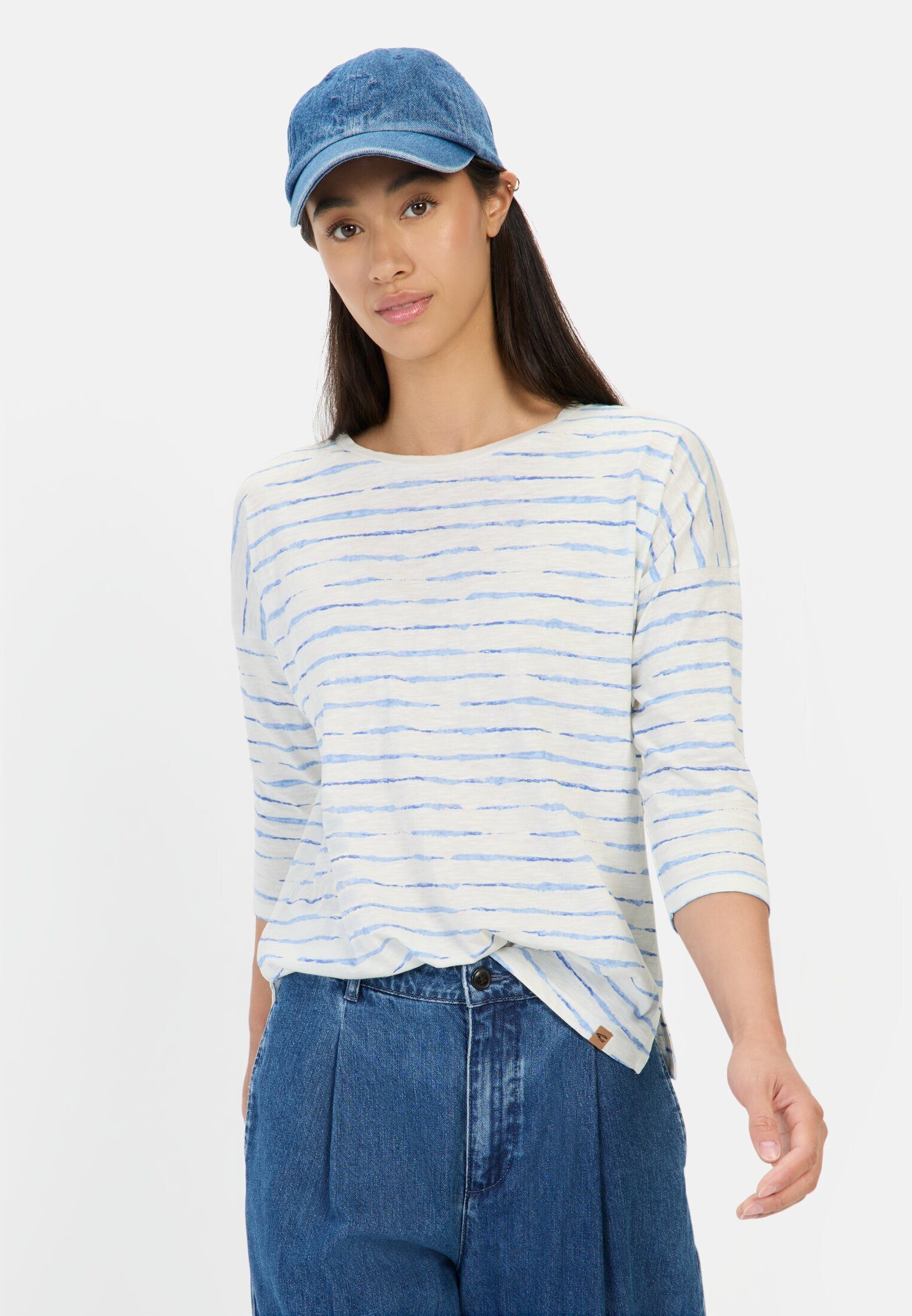 camel active Longsleeve aus reiner Baumwolle (1-tlg)