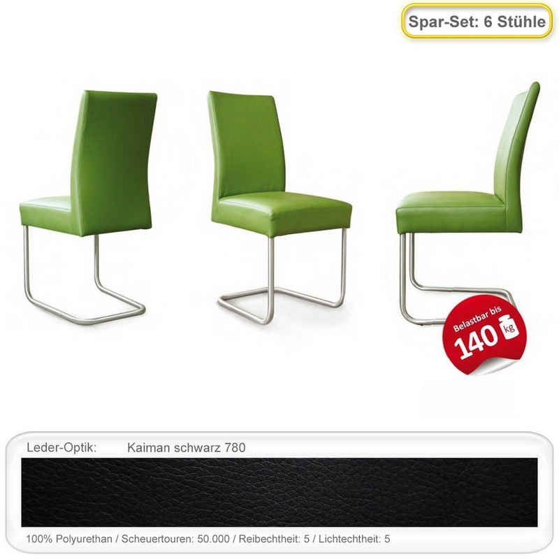 expendio Консоль Kaja (Spar-Set, 6 St), Schwingstuhl Kaiman schwarz