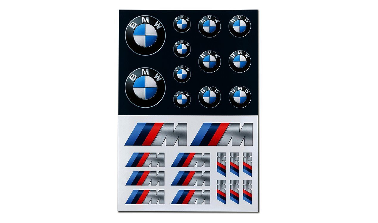 BMW Sticker BMW Aufkleber-Set Logo M Performance Selbstklebende