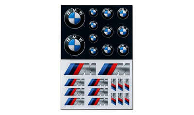 BMW Sticker »BMW Aufkleber-Set Logo M Performance Selbstklebende Sticker«, (1-tlg)