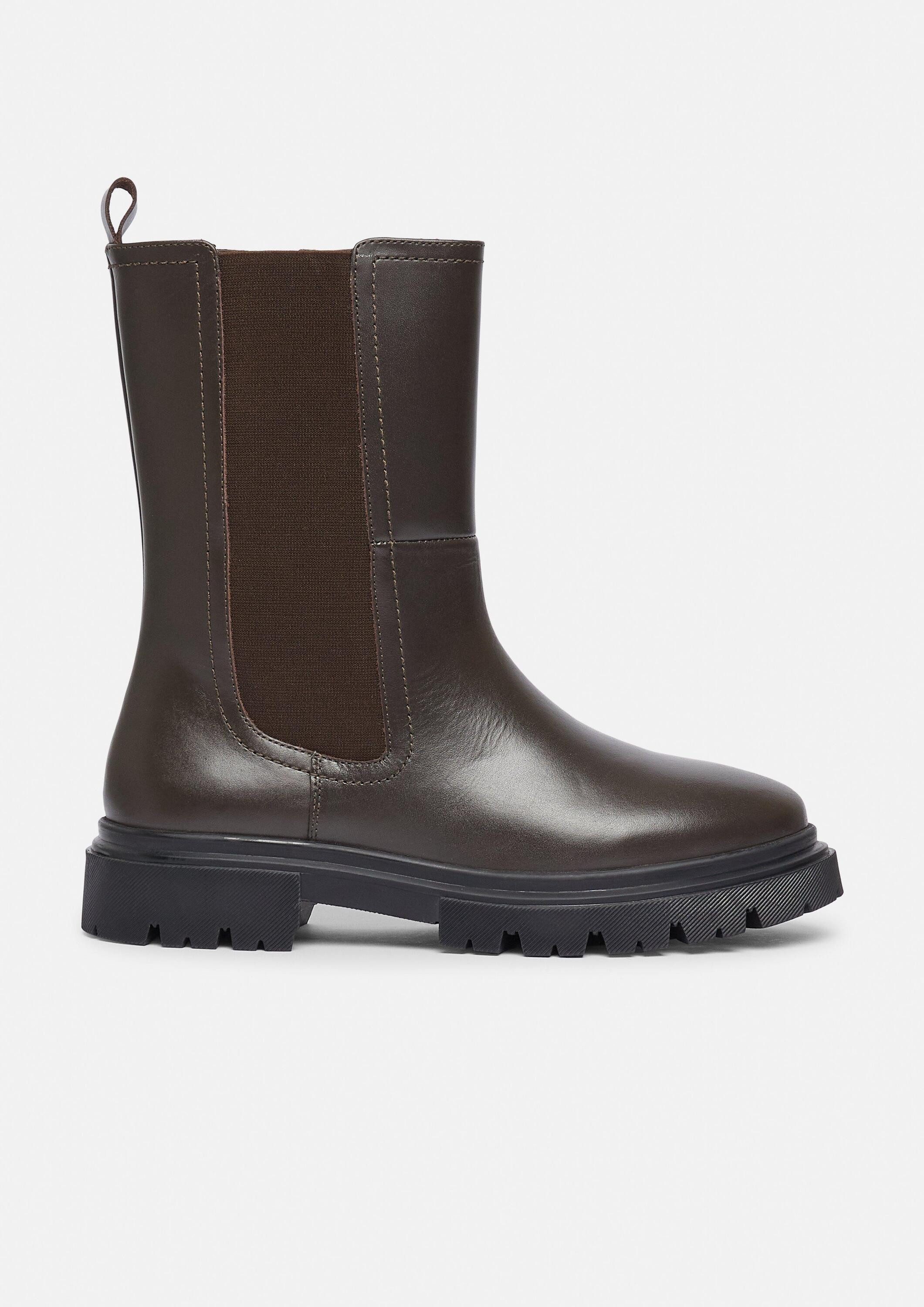 comma Stiefel Stiefel Chelsea-Boots aus glattem Rindsleder günstig online kaufen