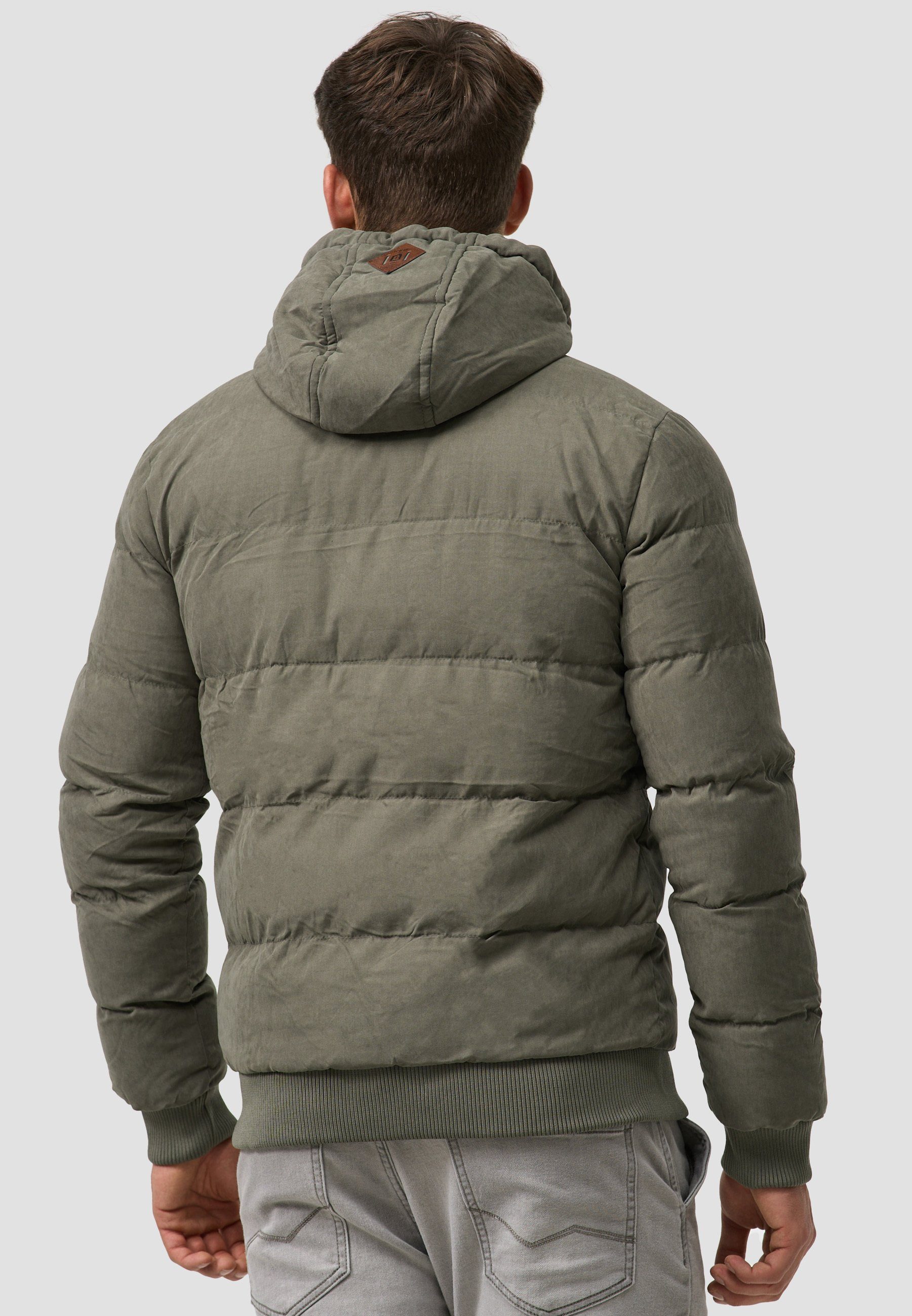 Indicode Winterjacke Herren Adeline Jacke Winter Herrenjacke mit Teddyfutter, gefütterte Kapuze