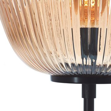 Lightbox Stehlampe, ohne Leuchtmittel, Stehlampe, Riffelglas, 140 x 35 cm, E27, Amber-Bernsteinfarben