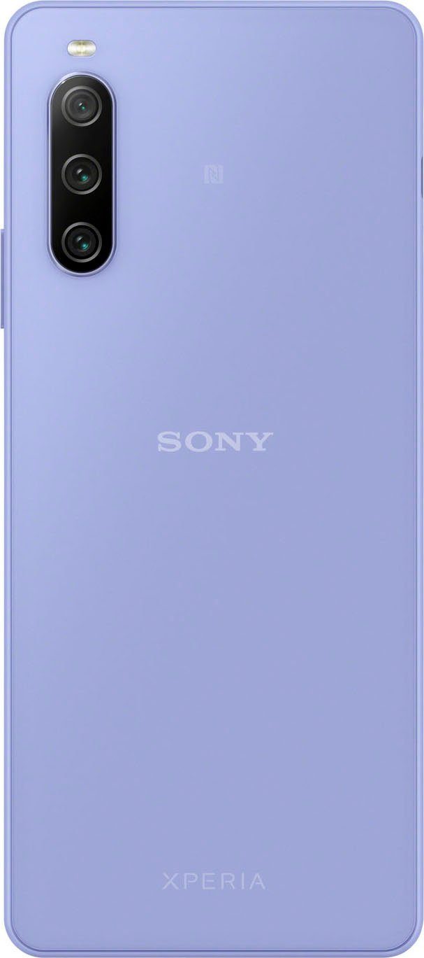 Sony Xperia 10 IV (15,24 Akku) GB mAh Zoll, 128 Speicherplatz, Smartphone 8 lavendel MP 5.000 cm/6 Kamera