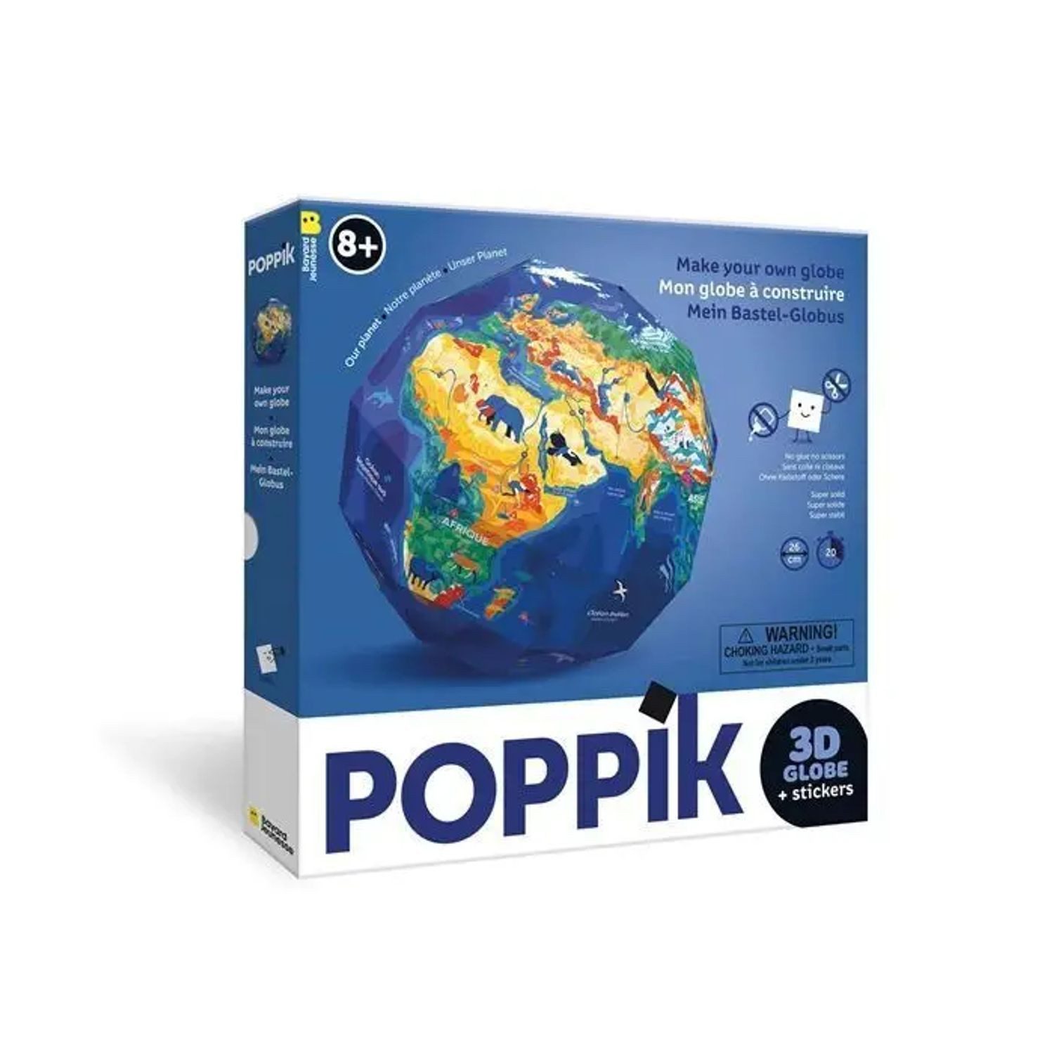 BrainBox Spiel POPPIK - Mein Bastel-Globus, Unser Planet