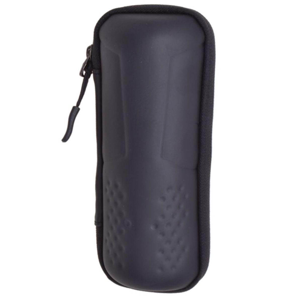 Filmer Fahrradtasche Flaschenhalter-Tasche ca. 80 x 195 mm in Schwarz mit Reißverschluss, zwei Innenfächer