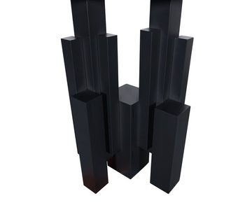 Livin Hill Konsole Modig, 150 cm, Kohlenstoffstahl, Raumblock-Bein, Marmor-Imitation