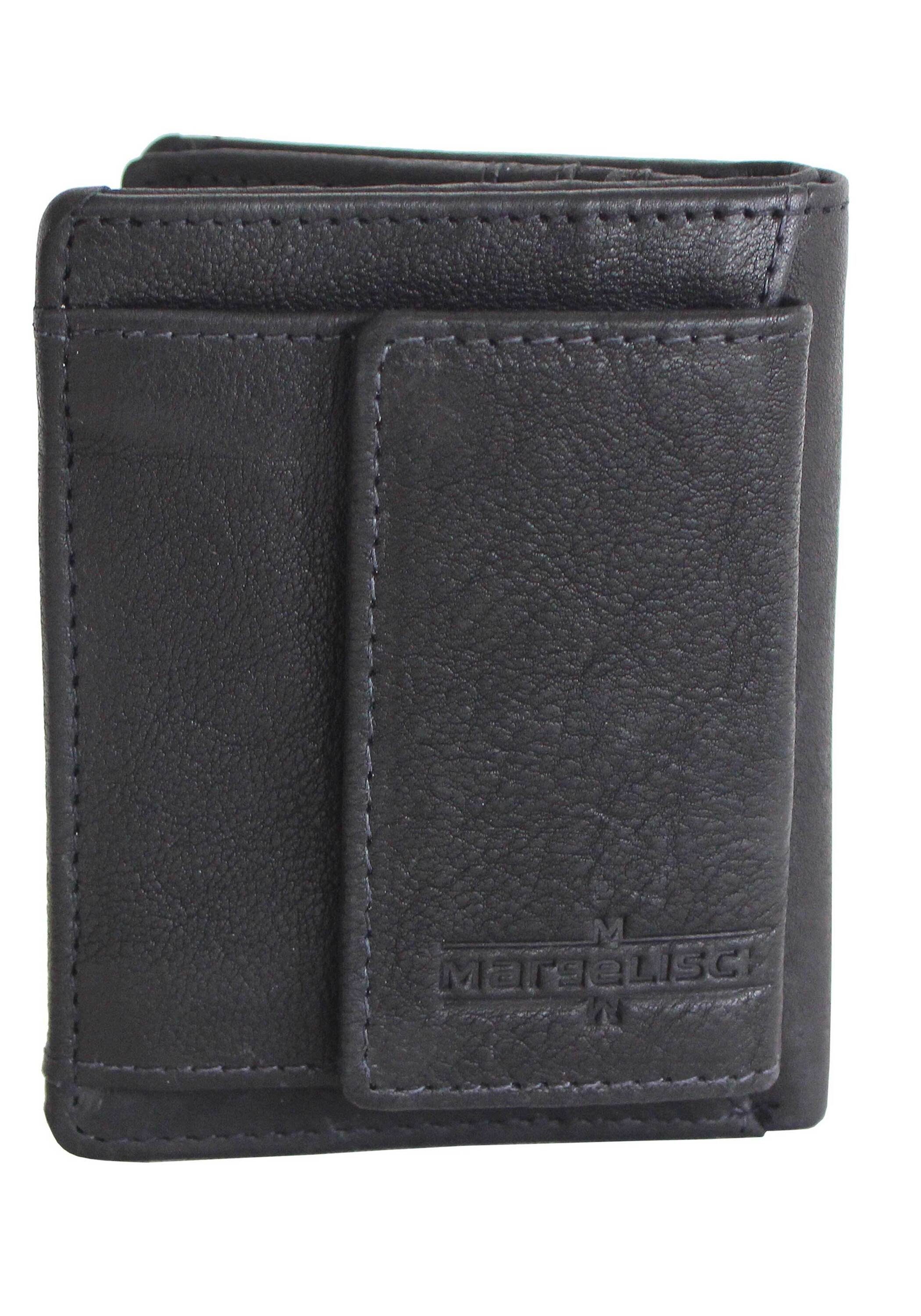 Margelisch black Mini Geldbörse Produktion 1, RFID Schutz mit fairer aus Barcelona und