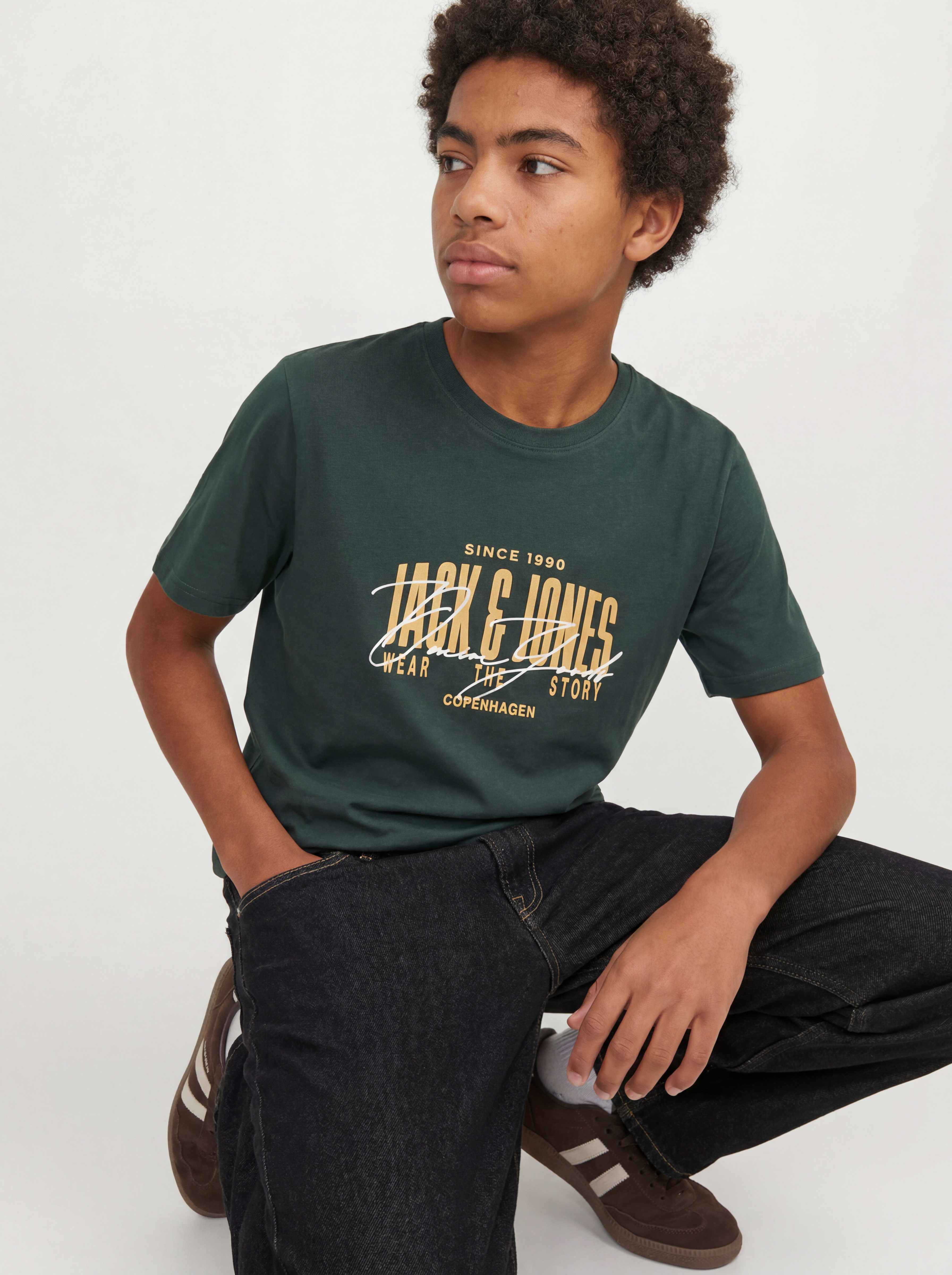 Jack & Jones Junior Rundhalsshirt JJAERO TEE SS CREW NECK JNR Baumwolle, regular fit – Bild 2 von 5