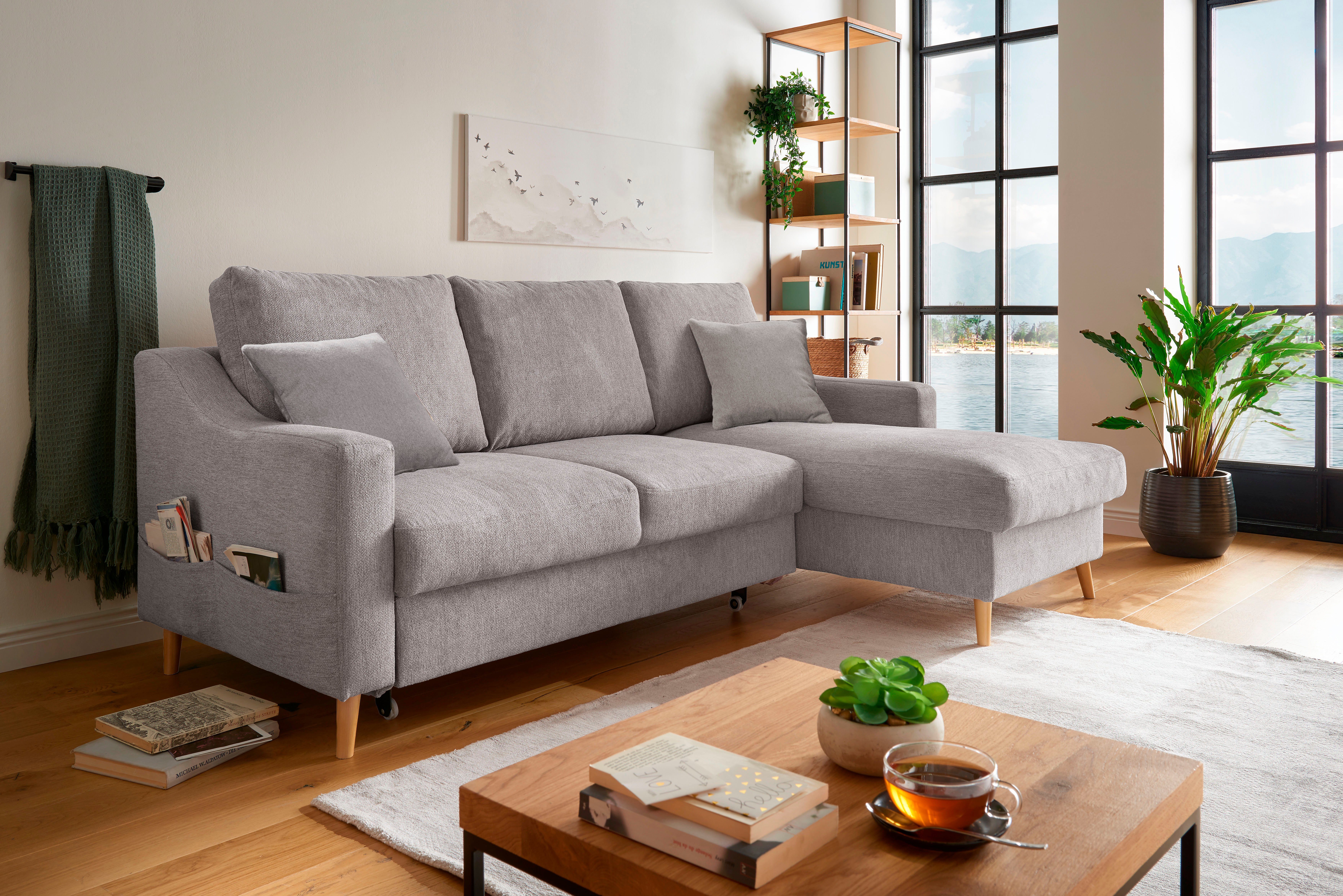 INOSIGN Ecksofa Valentina L-Form, 2 Zierkissen, günstig online kaufen