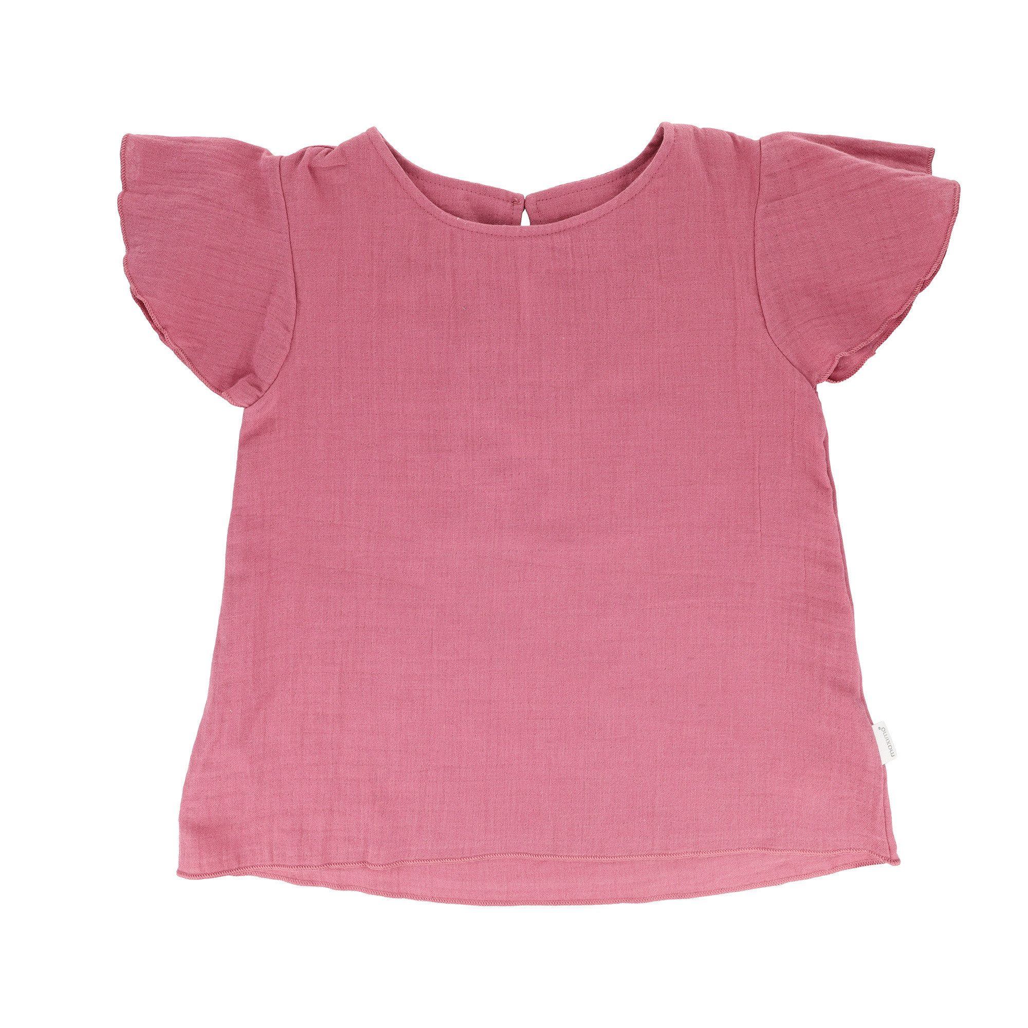 MAXIMO T-Shirt GOTS MINI GIRL-Shirt, Flügelärmel, Musselinstoff (1-tlg)