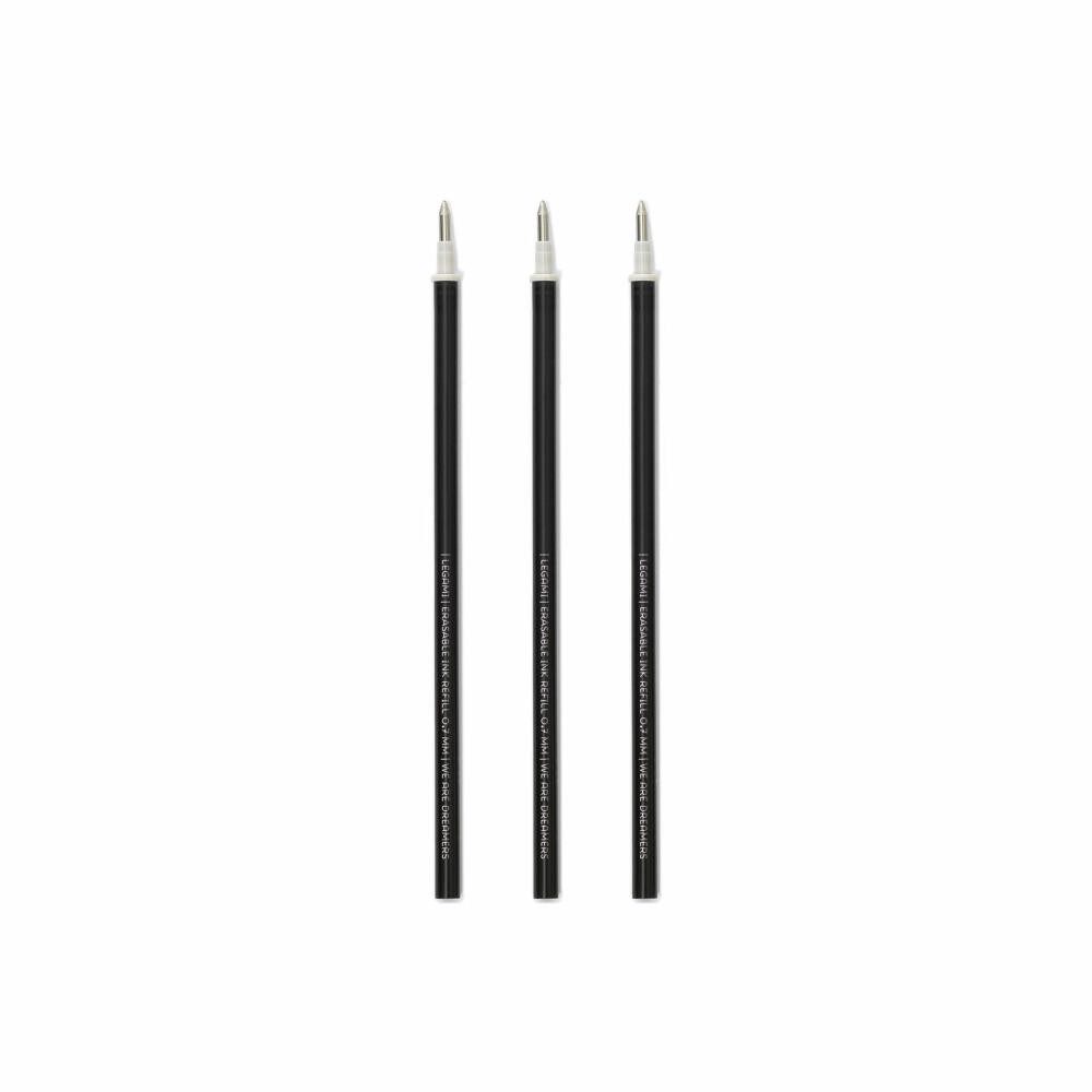 Legami Gelschreiber Erasable Pen Refills Black 3er Set