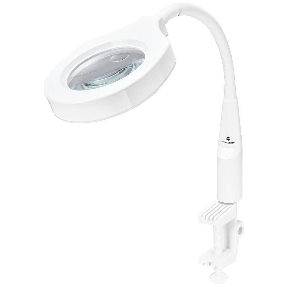 TOOLCRAFT Lupenlampe 2-in-1 Lupenleuchte TO-7447449, dimmbar