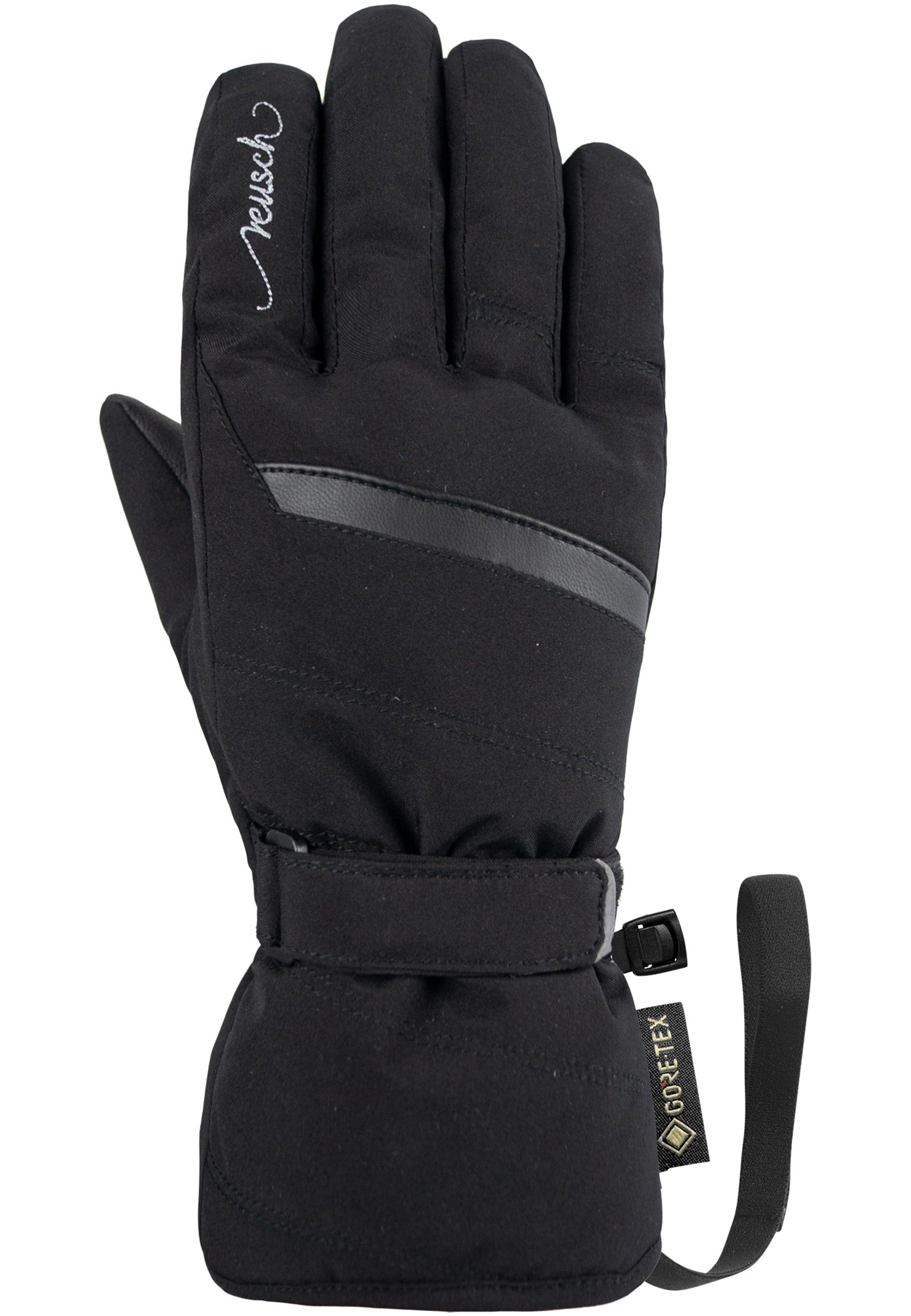 Sandy schwarz-silberfarben GORE-TEX wasserdichter und in warmer, Skihandschuhe atmungsaktiver Reusch Ausführung