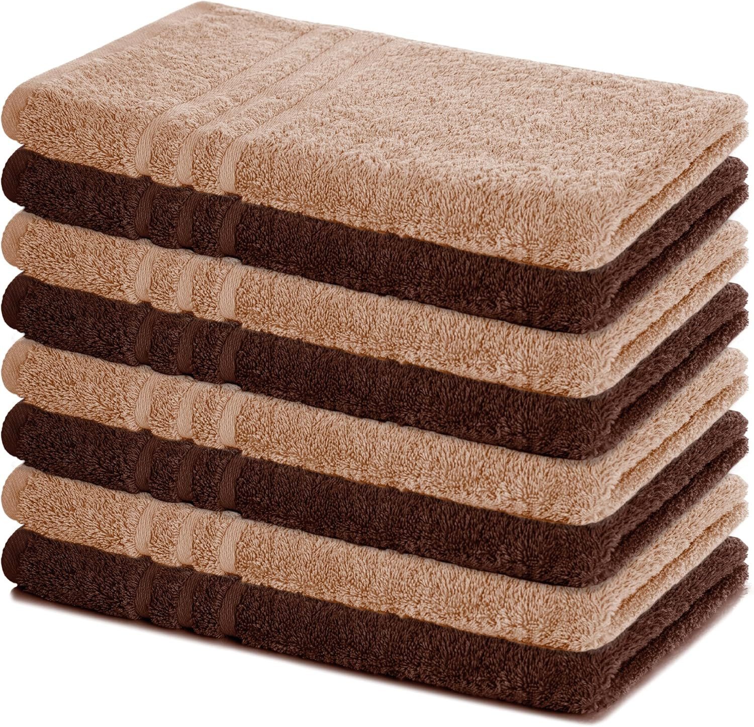 Lavea Handtücher 8er Handtuch Set 50x100 cm, Sporthandtuch, Badetuch, (Frot günstig online kaufen