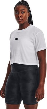 Under Armour® Shirtbluse UA BRANDED LOGO CROP SS 100 WHITE