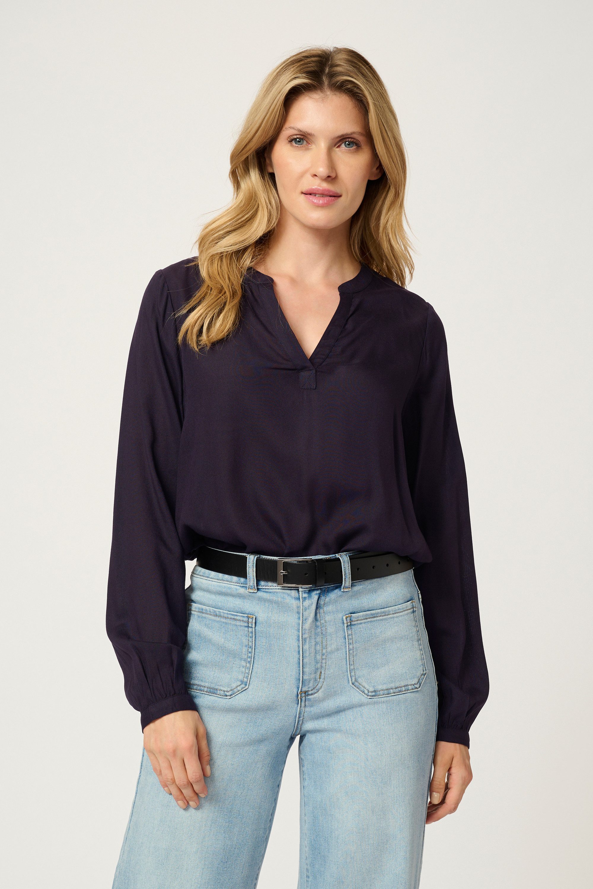 KAFFE Langarmbluse Langarm-Bluse KAcalinda günstig online kaufen