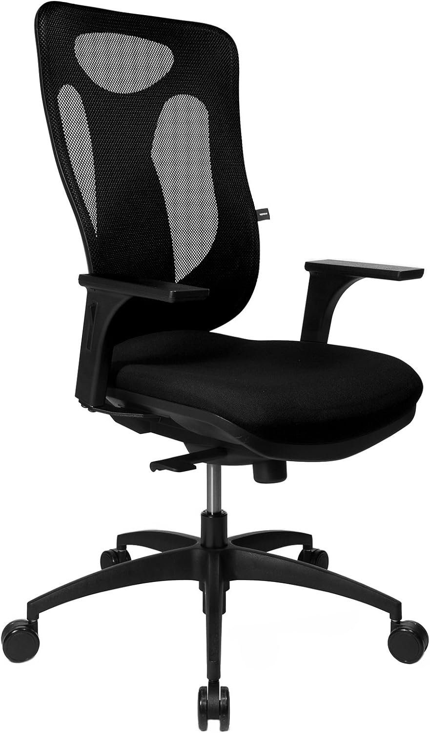 TOPSTAR Bürostuhl (Bürostuhl ergonomisch: mit 100 Net höhenverstellbaren Pro Sitz), Schreibtischstuhl inklusive verstellbarem