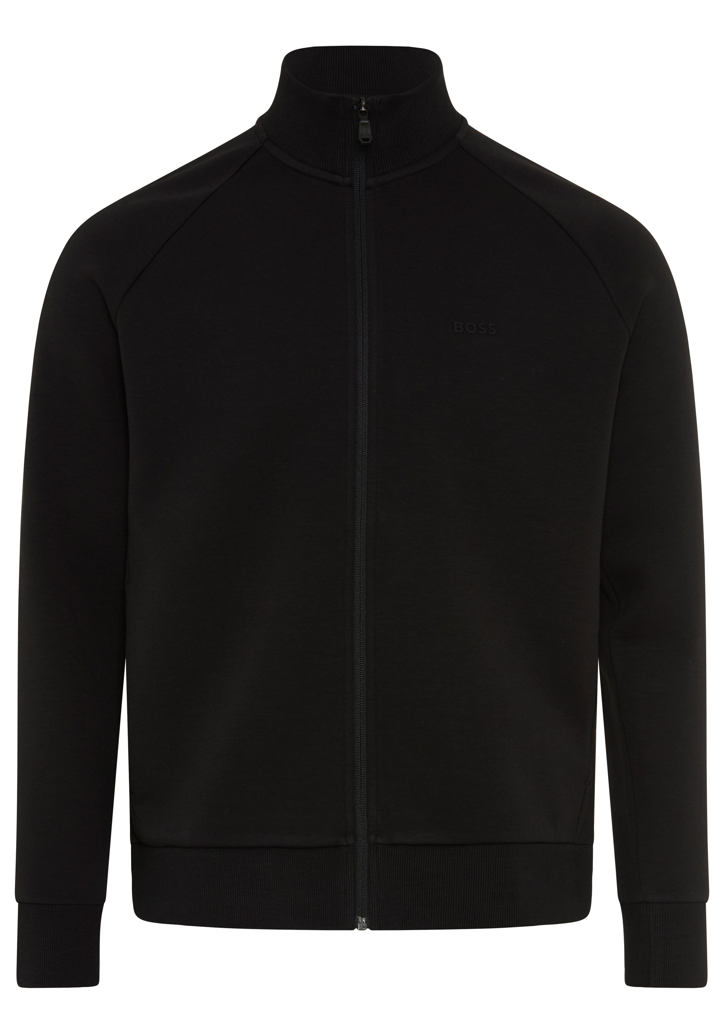BOSS GREEN Sweatjacke Skaz Stehkragen, Regular Fit, Eingriftaschen