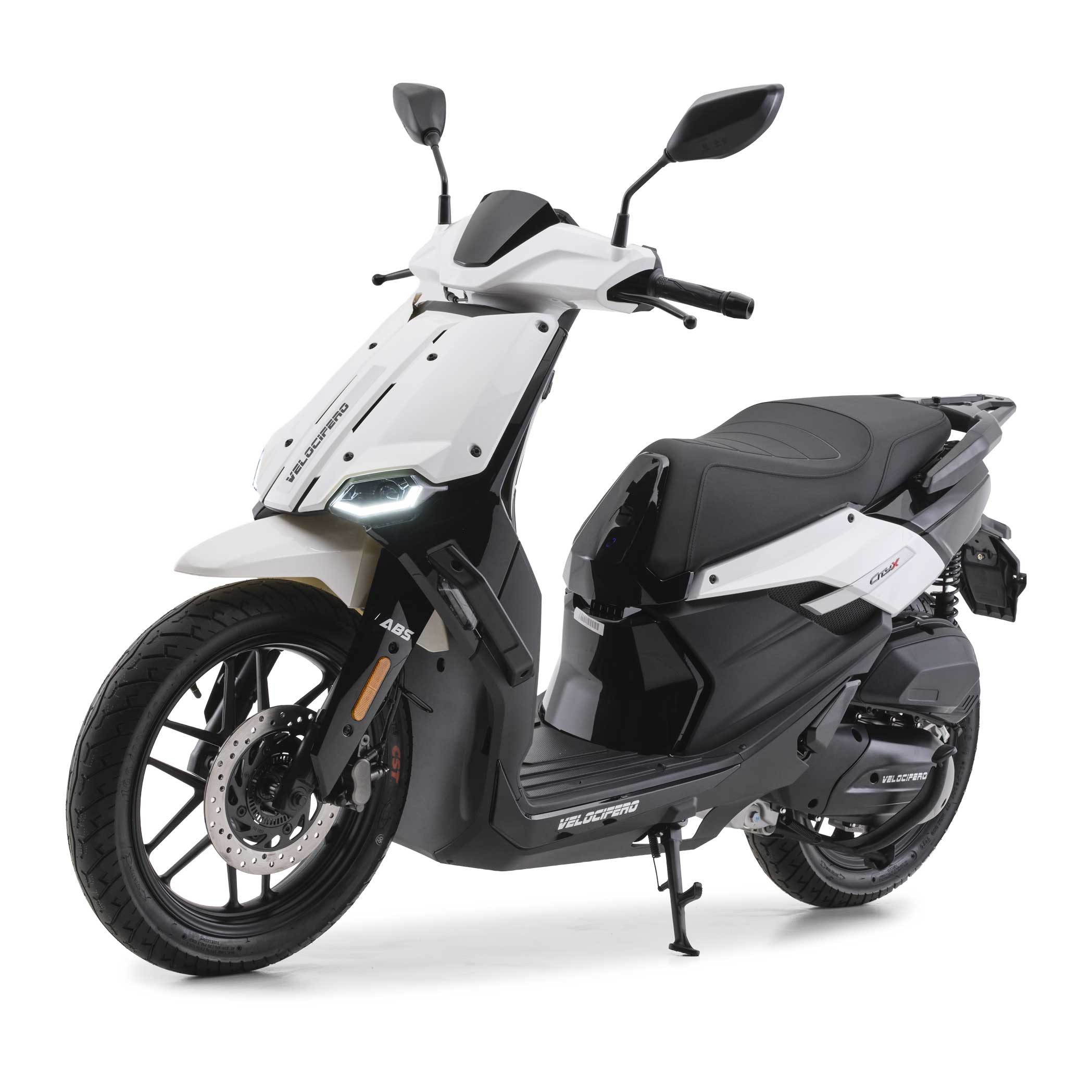 Velocifero Motorroller CITY X, 125 ccm, 99 km/h, Euro 5+, LED Beleuchtung, 16 Zoll Räder, 5 Zoll TFT Tacho, Keyless Go