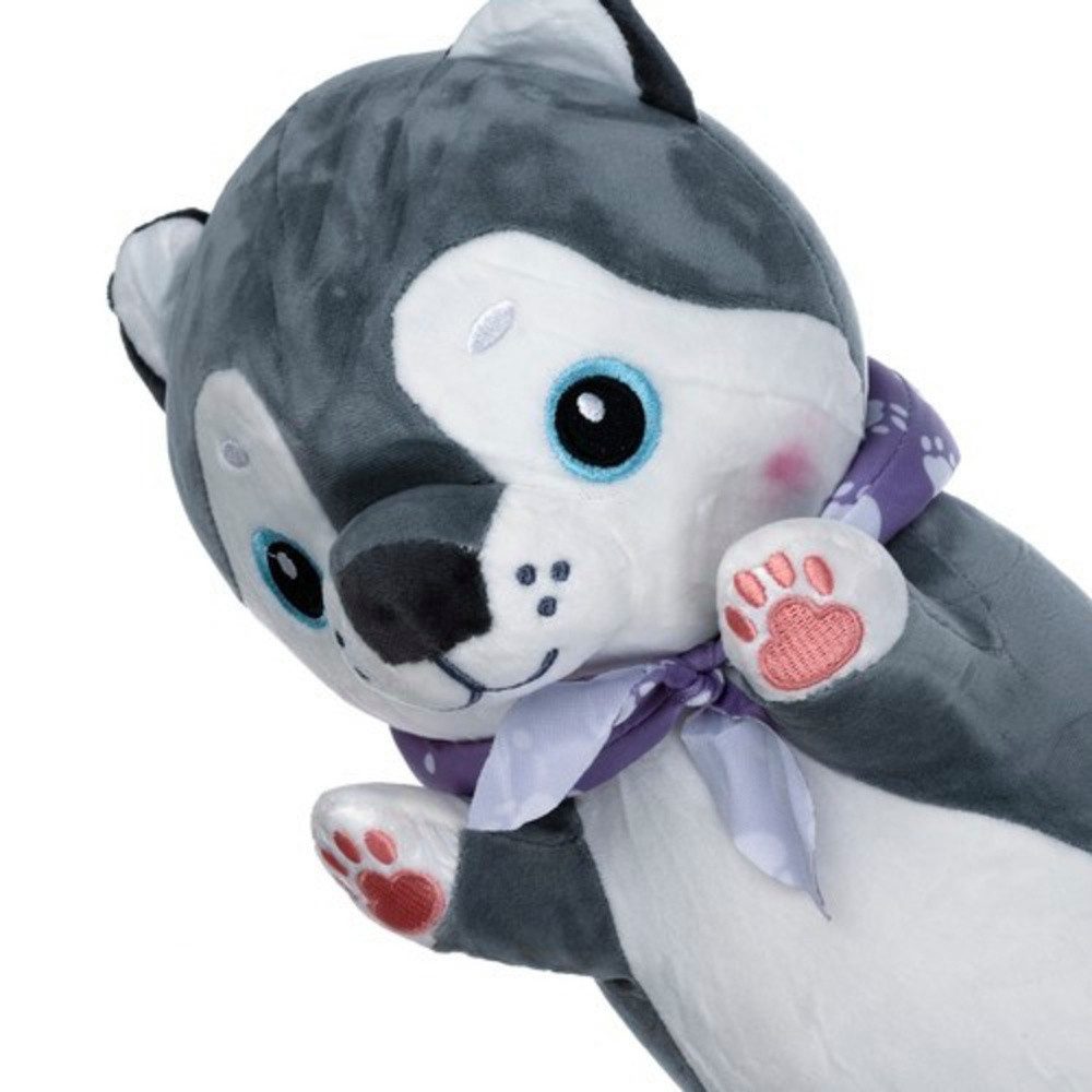 KRUZZEL Kuscheltier Maskottchen Hund 70cm (Spar-Set, 1-St., kuschelig), maximale Weichheit und Komfort beim Umarmen