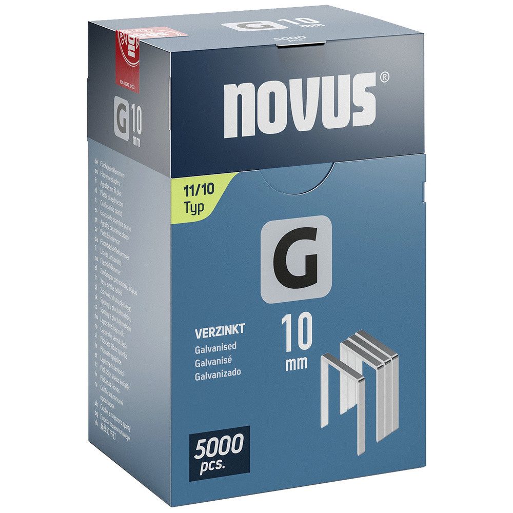 NOVUS Tackerklammer Novus Tools 042-0767 Flachdrahtklammern Typ 11 5000 St. Abmessungen (L