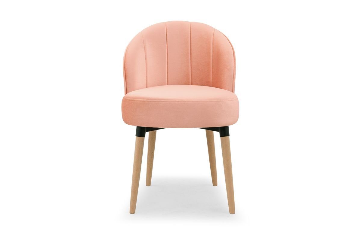 JVmoebel Polsterstuhl Design Stühle Bürostuhl Stuhl Sessel Holz Esszimmerstuhl Lehnstühle Stuhl,