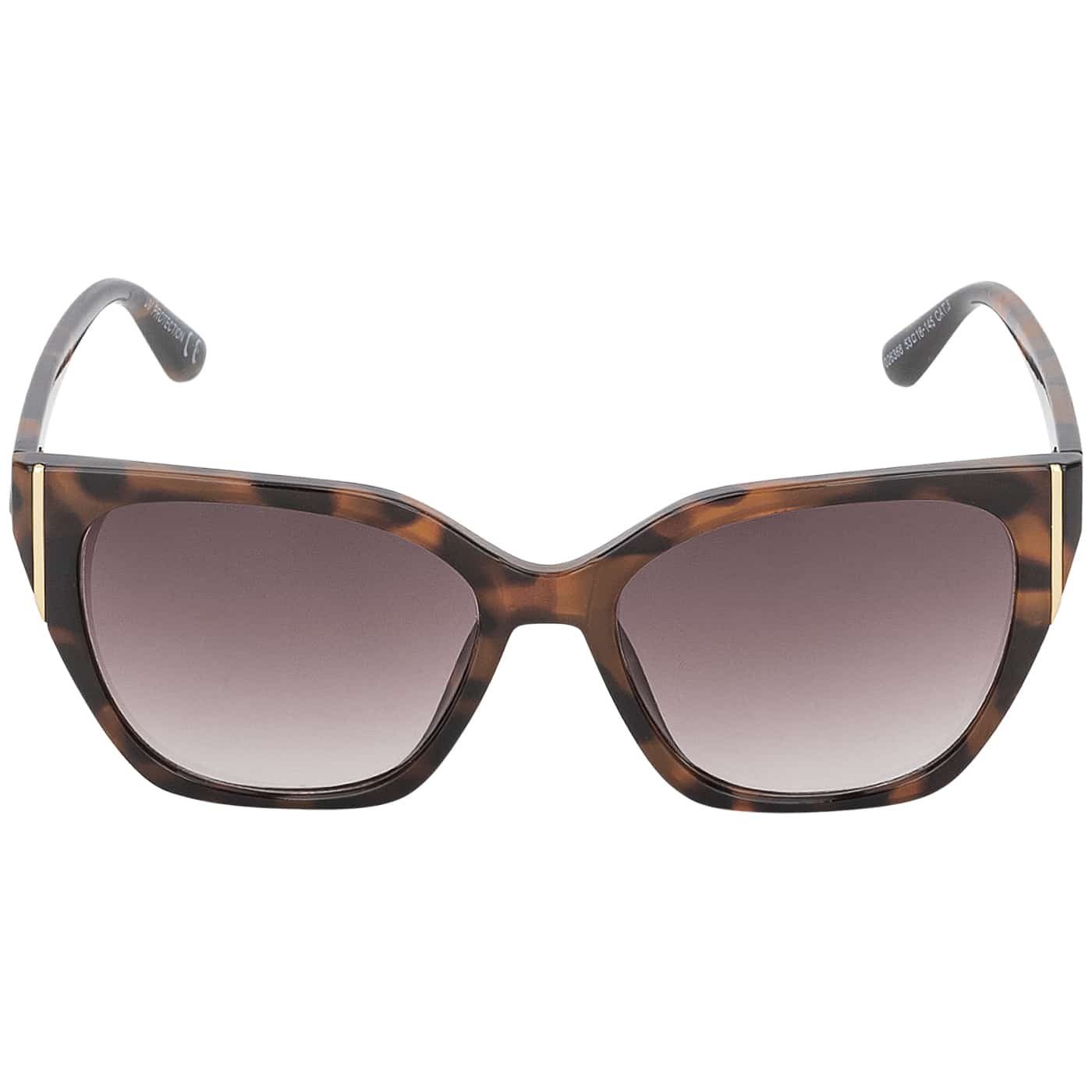 Retrosonnenbrille und Linsen BEZLIT Damen Sonnenbrille (1-St) Designer Violetten Braun Lila, mit Leopard Eyewear Rundglas