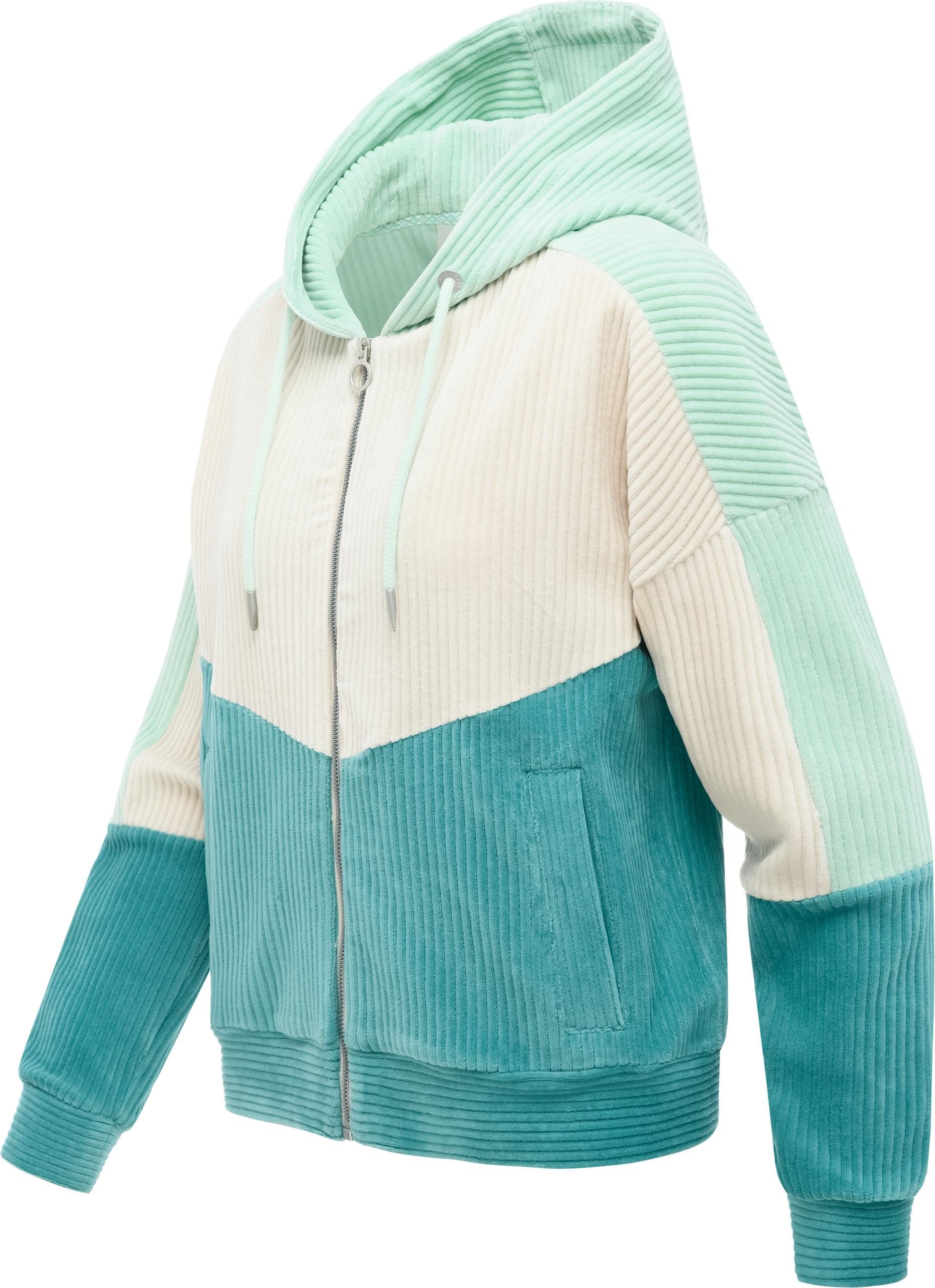 Ragwear Sweatjacke Queny Sweat Cordy Modische Cordjacke aus kuscheligem Kord