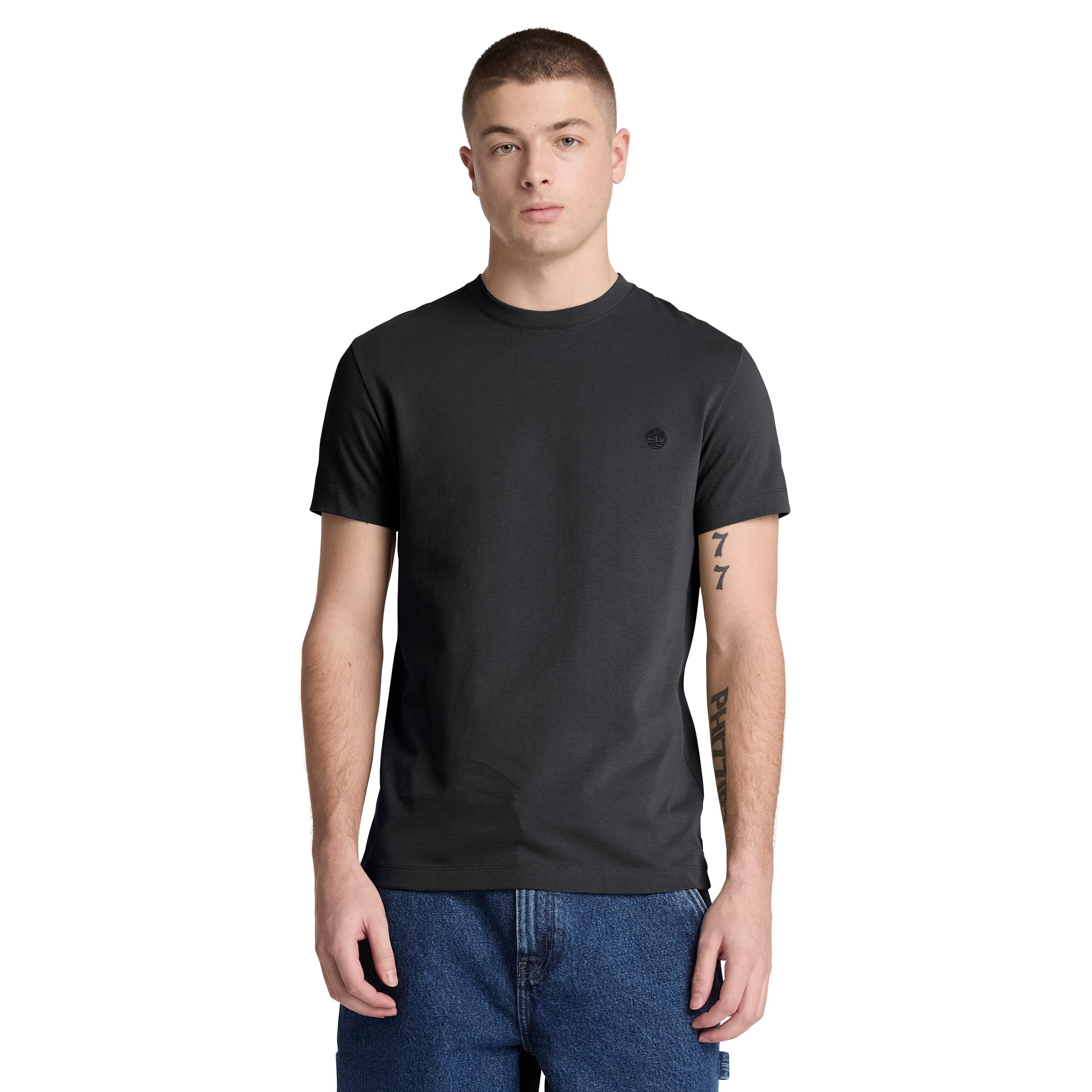 Timberland T-Shirt DUNSTAN RIVER - SS Tee (Slim) mit Rundhalsausschnitt, Kurzarm-Design, aus Baumwolle. Reduzierter Preis € 22,99. Unverbindliche Preisempfehlung € 30,00