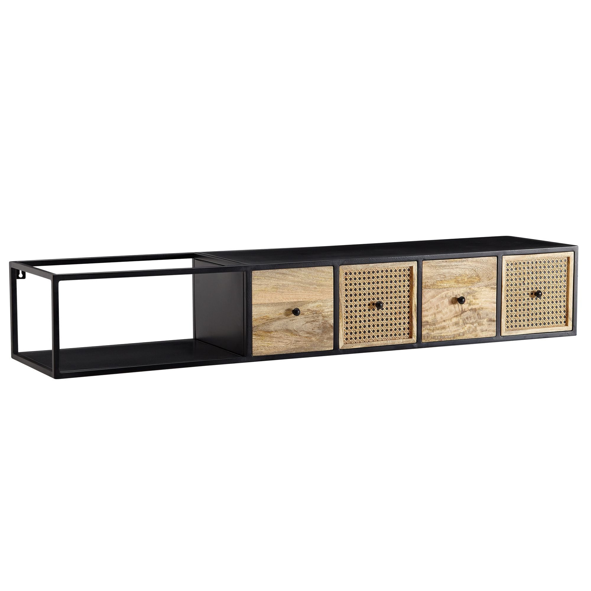 FINEBUY Lowboard FB77760 (Hängend Mango Massivholz günstig online kaufen